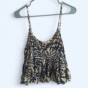 Patrons of Peace Navy and Tan Camisole